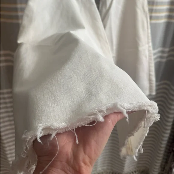 White Bell Bottom Free People jeans - Picture 5 of 6